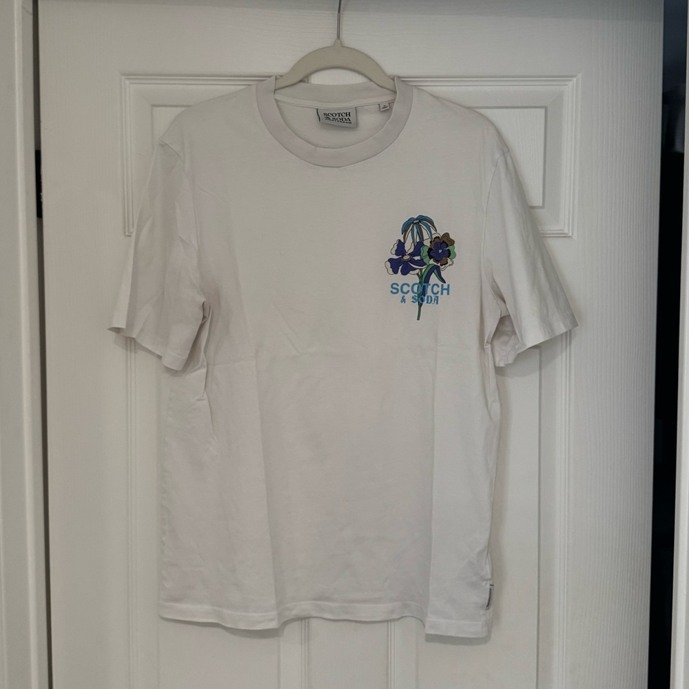 Scotch & Soda White Graphic Tee